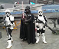 Darth Vader en stormtroopers uit Star Wars