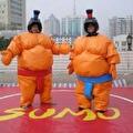 Sumoworstelset met kostuums en valmat