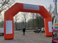 Opblaasbare start- en finishboog