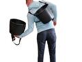 Wateroverbrengspel met emmer