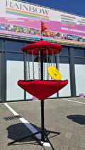 Frisbeewerpen met zachte frisbees en baskets (foto 2)