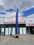 Blauwe skytube, opblaasbare blikvanger