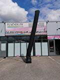 Zwarte skytube, opblaasbare blikvanger
