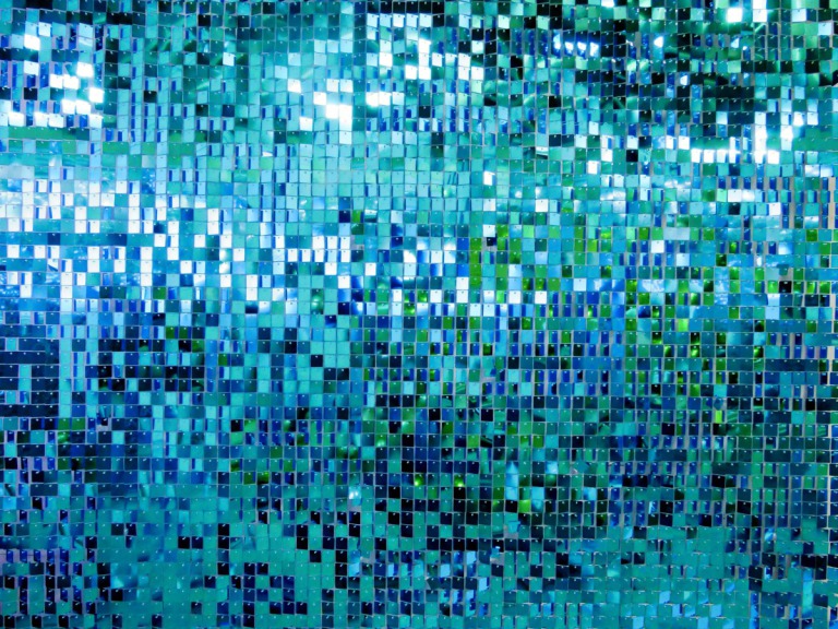 Shimmerwall Blauw
