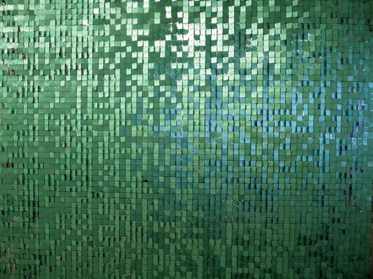 Shimmerwall mint groen